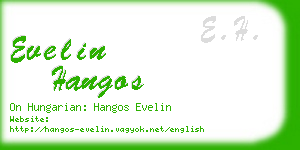 evelin hangos business card